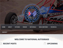 Tablet Screenshot of national-autograss.co.uk